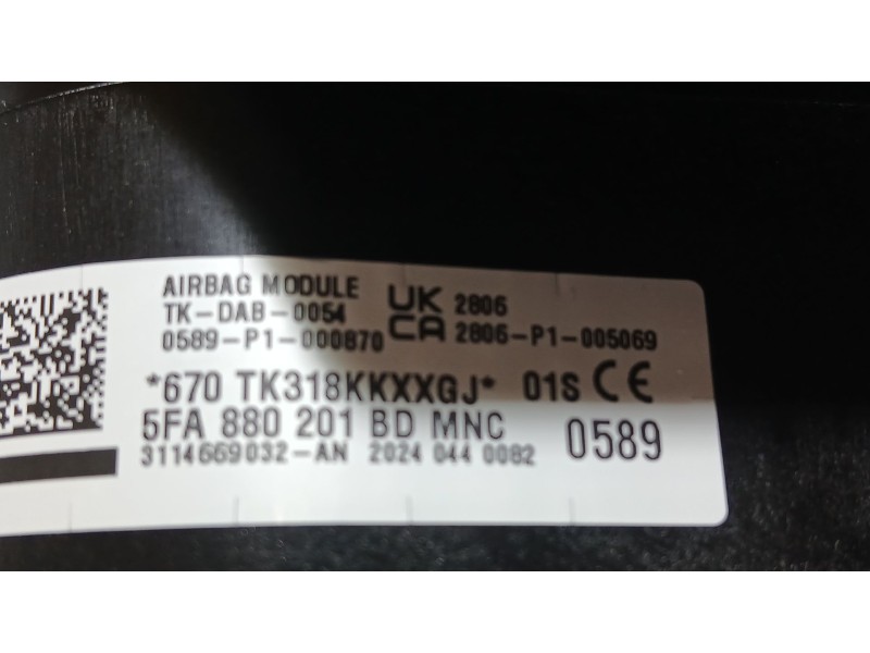 Recambio de airbag delantero izquierdo para seat ateca (kh7, khp) 2.0 tdi fr referencia OEM IAM 5FA880201BD  3114669032