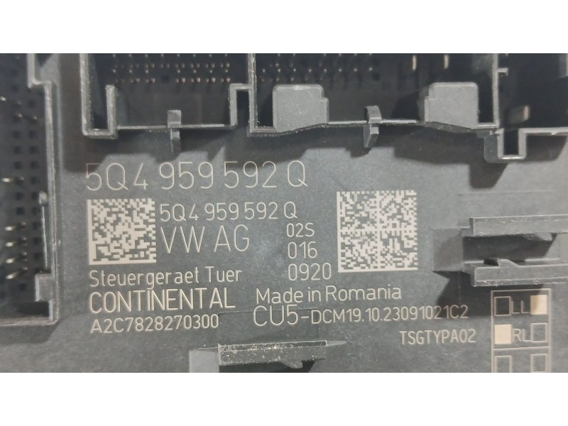 Recambio de modulo electronico para seat ateca (kh7, khp) 2.0 tdi fr referencia OEM IAM 5Q4959592Q CONTINENTAL A2C7828270300