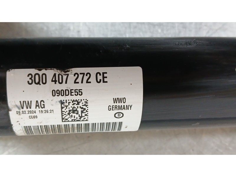 Recambio de transmision delantera derecha para seat ateca fr (kh7, khp) 2.0 tdi referencia OEM IAM 3Q0407272CE  