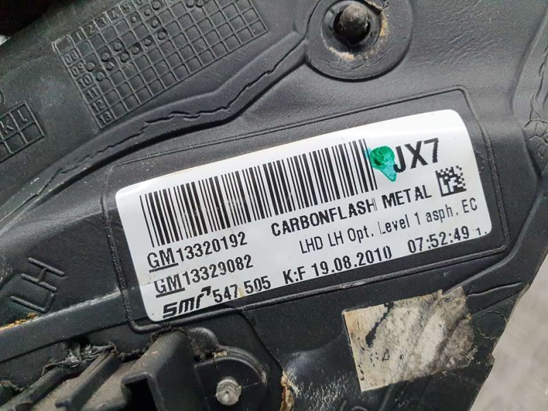 Recambio de retrovisor izquierdo para opel insignia sports tourer selective referencia OEM IAM 13320192 547505 SMRELECTRICO 9 PI