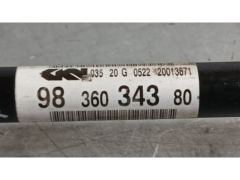 Recambio de transmision delantera izquierda para opel corsa f (p2jo) 1.2 (68) referencia OEM IAM 9836034380  