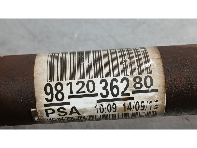 Recambio de transmision delantera izquierda para citroën c-elysee (dd_) 1.6 bluehdi 100 referencia OEM IAM 9812036280 1613396280