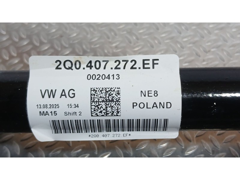 Recambio de transmision delantera derecha para seat ibiza v (kj1, kjg) 1.0 mpi referencia OEM IAM 2Q0407272EF  