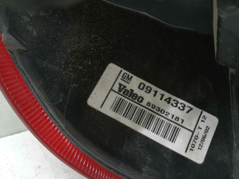 Recambio de piloto trasero derecho para opel corsa c club referencia OEM IAM 09114337 89302181 VALEO