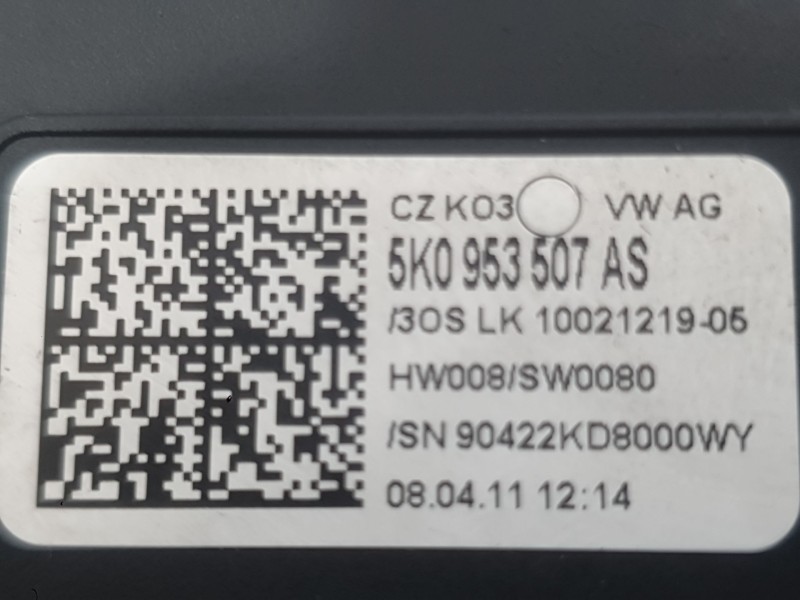 Recambio de mando luces y limpia para volkswagen golf vi (5k1) 1.6 tdi referencia OEM IAM 5K0953513K9B9  