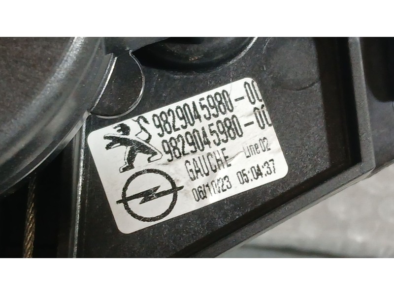 Recambio de elevalunas trasero izquierdo para opel corsa f (p2jo) 1.2 (68) referencia OEM IAM 9829045980 6 PINS 