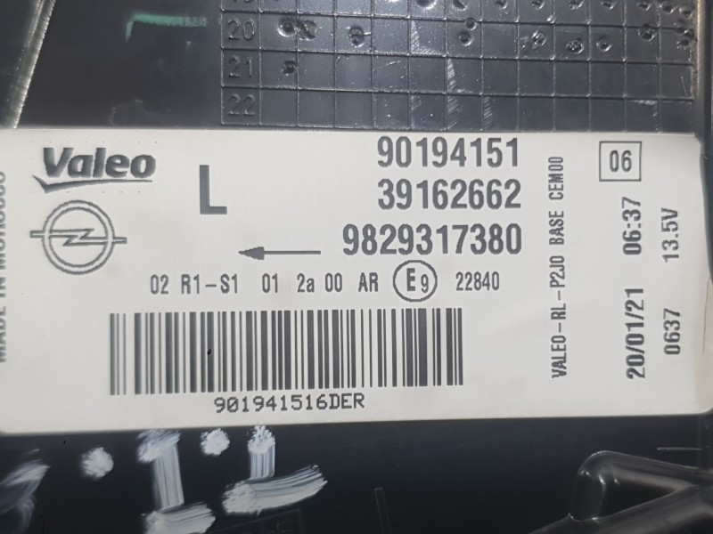 Recambio de piloto trasero izquierdo para opel corsa f (p2jo) 1.5 (68) referencia OEM IAM   