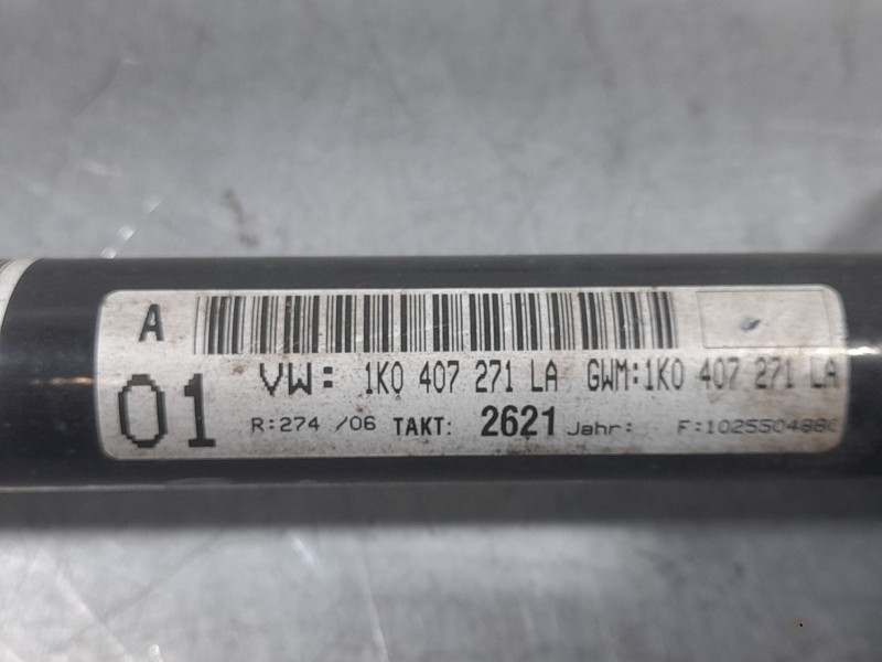 Recambio de transmision delantera izquierda para volkswagen golf vi (5k1) 1.2 tsi referencia OEM IAM 1K0407271LA 2621 