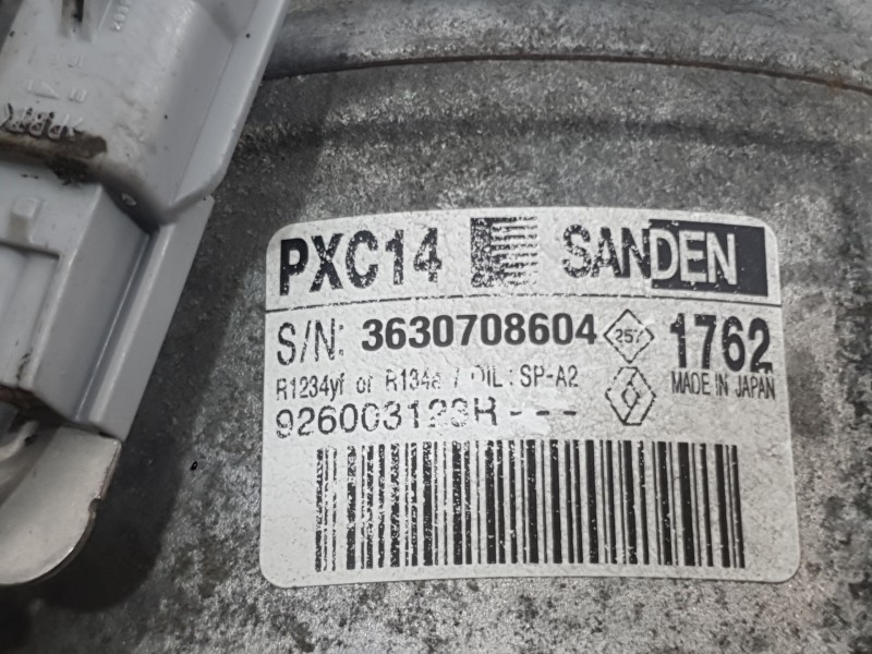 Recambio de compresor aire acondicionado para renault megane iv hatchback (b9a/m/n_) 1.5 dci 110 (b9a3) referencia OEM IAM 92600