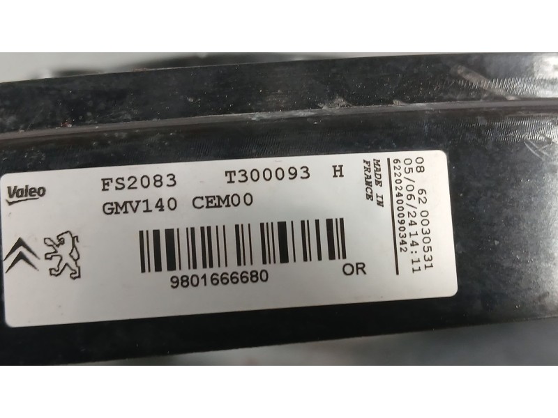 Recambio de electroventilador para citroën c3 iii (sx) 1.5 bluehdi 100 (sxyhyp, sxyhtu) referencia OEM IAM 9801666680  