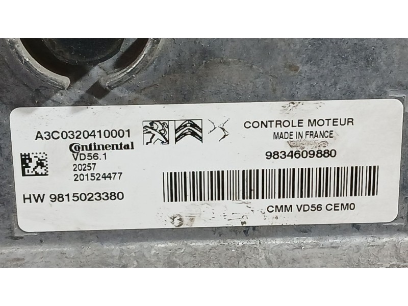 Recambio de centralita motor uce para peugeot 2008 ii (ud_, us_, uy_, uj_, ur_, uc_) 1.2 puretech 100 referencia OEM IAM   