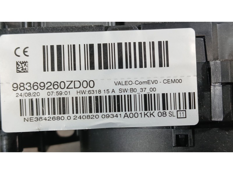 Recambio de mando luces y limpia para peugeot 2008 ii (ud_, us_, uy_, uj_, ur_, uc_) 1.2 puretech 100 referencia OEM IAM 9835198
