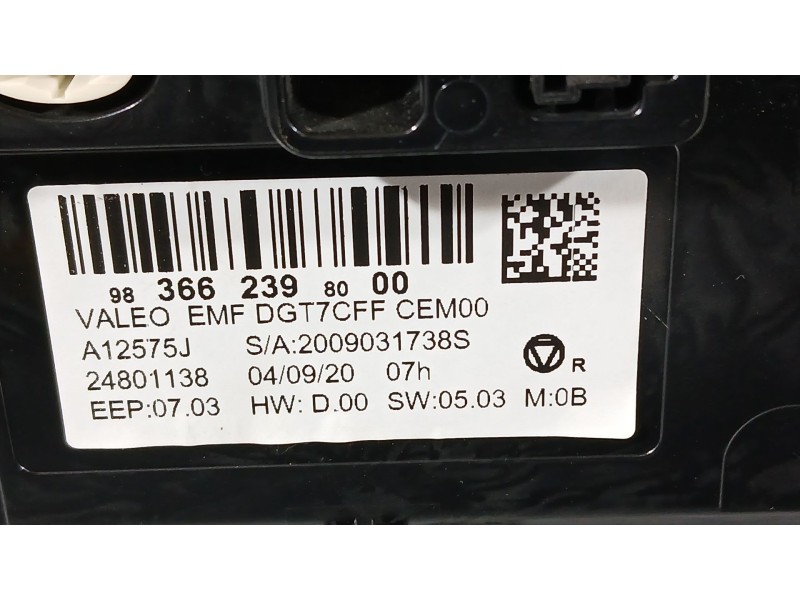 Recambio de sistema navegacion gps para peugeot 2008 ii (ud_, us_, uy_, uj_, ur_, uc_) 1.2 puretech 100 referencia OEM IAM 98377