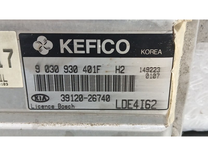 Recambio de centralita motor uce para kia cerato i sedán (ld) 1.6 referencia OEM IAM   