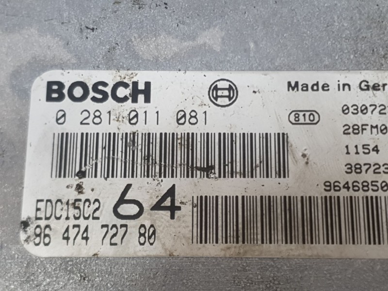 Recambio de centralita motor uce para peugeot 307 sw (3h) 2.0 hdi 110 referencia OEM IAM 1940CX  