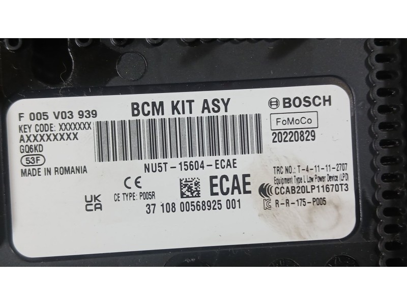 Recambio de caja reles / fusibles para ford fiesta vii (hj, hf) 1.0 ecoboost referencia OEM IAM 2424459  
