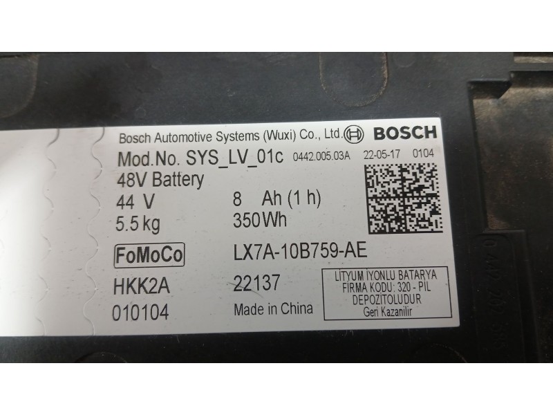 Recambio de bateria para ford fiesta vii (hj, hf) 1.0 ecoboost referencia OEM IAM   