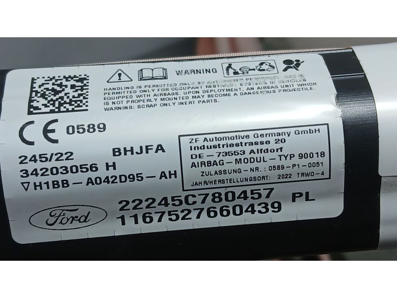 Recambio de airbag cortina delantero izquierdo para ford fiesta vii (hj, hf) 1.0 ecoboost referencia OEM IAM 2664030  
