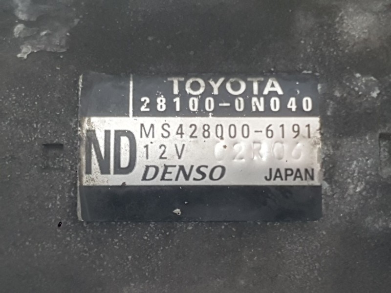 Recambio de motor arranque para toyota auris (_e18_) 1.4 d-4d (nde180_) referencia OEM IAM 281000N040  