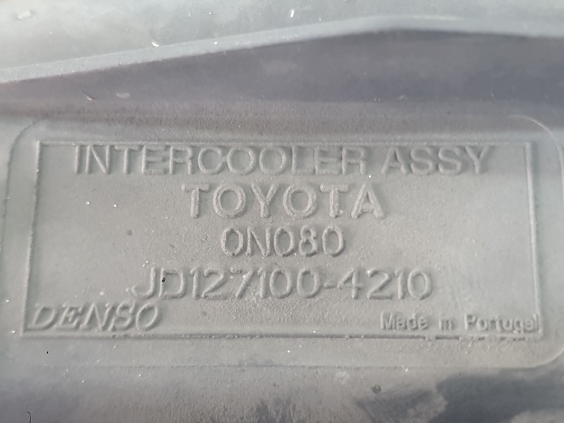 Recambio de intercooler para toyota auris (_e18_) 1.4 d-4d (nde180_) referencia OEM IAM 179400N080  