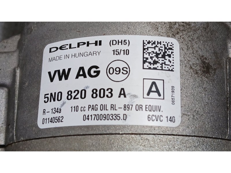 Recambio de compresor aire acondicionado para volkswagen golf vi (5k1) 1.6 tdi referencia OEM IAM 1K0820808F  