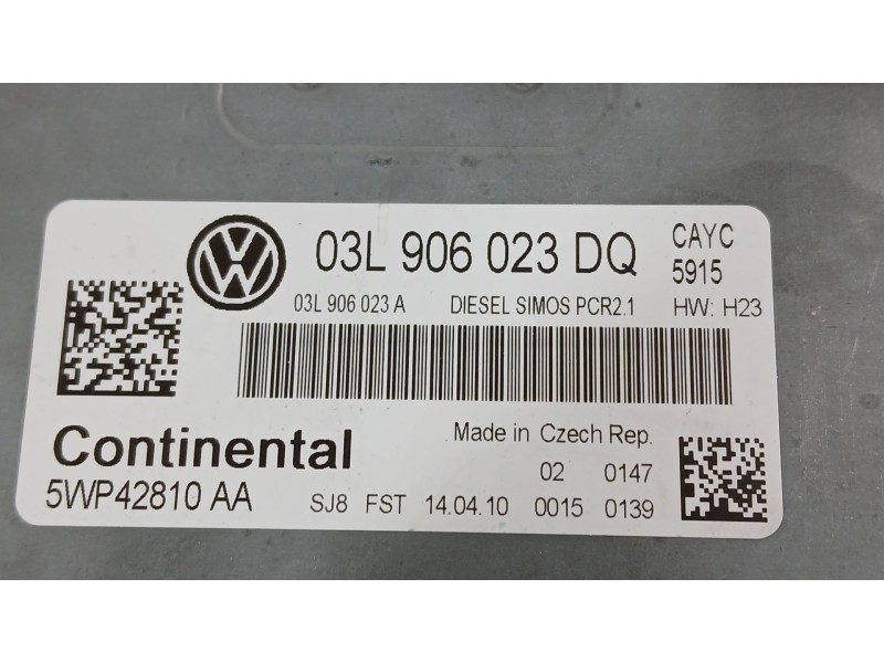 Recambio de centralita motor uce para volkswagen golf vi (5k1) 1.6 tdi referencia OEM IAM 03L997557T  