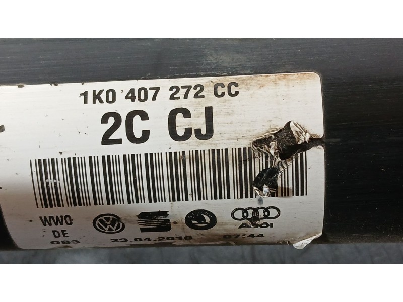 Recambio de transmision delantera derecha para volkswagen golf vi (5k1) 1.6 tdi referencia OEM IAM 5Q0407272FF  