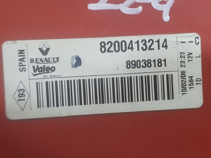 Recambio de piloto trasero izquierdo para renault megane ii (bm0/1_, cm0/1_) 1.5 dci (bm1e, cm1e) referencia OEM IAM 8200073236 