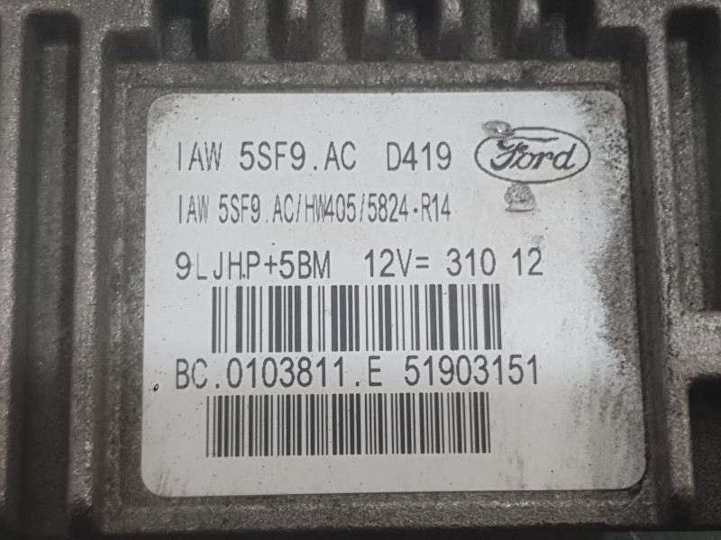 Recambio de centralita motor uce para ford ka (ru8) 1.2 referencia OEM IAM 2007149  