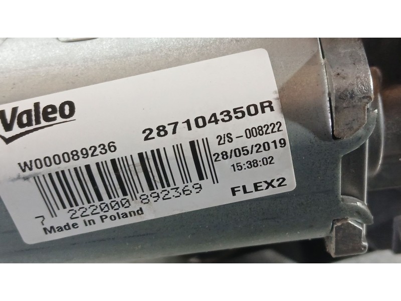 Recambio de motor limpia trasero para dacia logan ii tce 90 lpg referencia OEM IAM 287102467R  