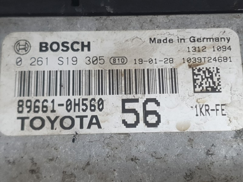 Recambio de centralita motor uce para toyota aygo (_b4_) 1.0 vvti (kgb40) referencia OEM IAM 896610H510  