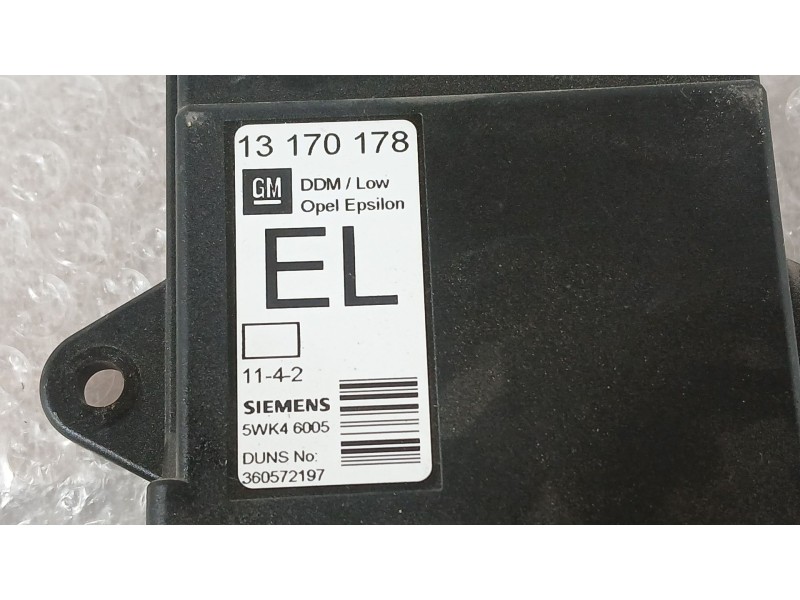 Recambio de modulo electronico para opel vectra c berlina comfort referencia OEM IAM 13170178 SIEMENS 5WK46005