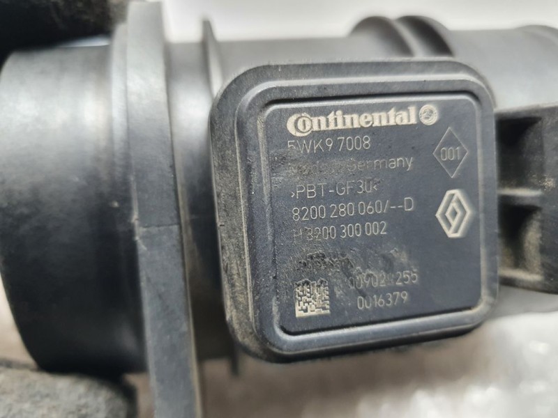 Recambio de caudalimetro para renault kangoo profesional referencia OEM IAM 8200280060 5WK97008 CONTINENTAL