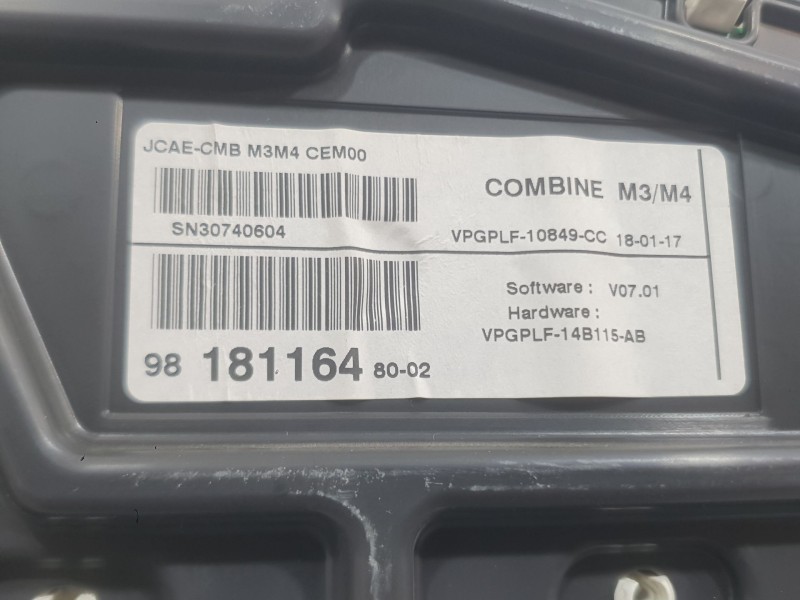 Recambio de cuadro instrumentos para citroën c-elysee (dd_) 1.6 bluehdi 100 referencia OEM IAM 9809616680  