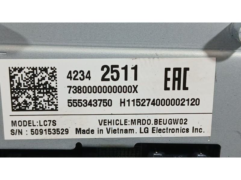 Recambio de sistema navegacion gps para opel astra k (b16) 1.4 turbo (68) referencia OEM IAM   