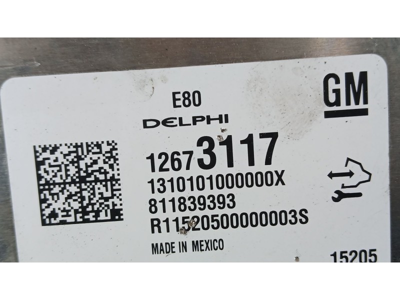 Recambio de centralita motor uce para opel astra k (b16) 1.4 turbo (68) referencia OEM IAM 19420197  