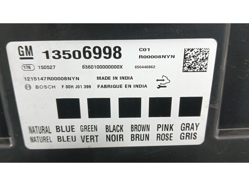Recambio de modulo electronico para opel astra k (b16) 1.4 turbo (68) referencia OEM IAM   