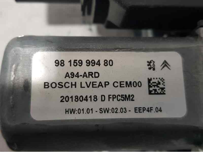 Recambio de elevalunas trasero derecho para peugeot 2008 (--.2013) allure referencia OEM IAM 9815999480 6 PINS ELECTRICO BOSCH