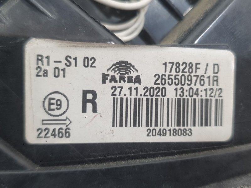 Recambio de piloto trasero derecho exterior para renault clio v (b7_) 1.5 blue dci 85 (b7ag) referencia OEM IAM 265509761R  