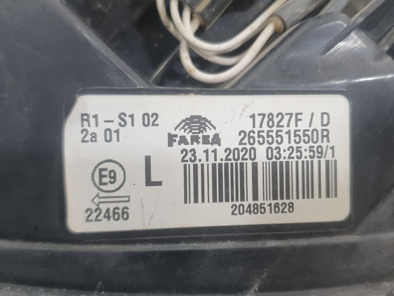 Recambio de piloto trasero izquierdo exterior para renault clio v (b7_) 1.5 blue dci 85 (b7ag) referencia OEM IAM 265551550R  
