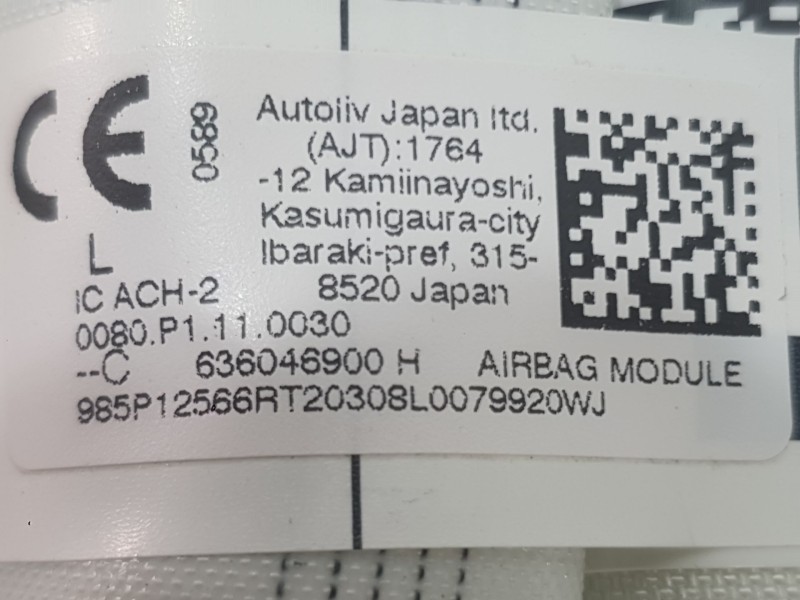 Recambio de airbag cortina delantero izquierdo para renault clio v (b7_) 1.5 blue dci 85 (b7ag) referencia OEM IAM 985P12566R  
