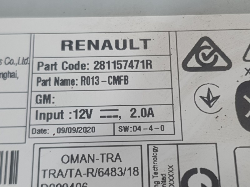 Recambio de sistema navegacion gps para renault clio v (b7_) 1.5 blue dci 85 (b7ag) referencia OEM IAM   