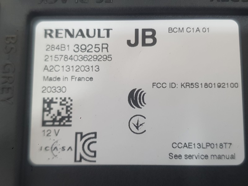 Recambio de modulo electronico para renault clio v (b7_) 1.5 blue dci 85 (b7ag) referencia OEM IAM   