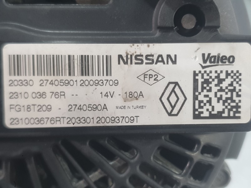 Recambio de alternador para renault clio v (b7_) 1.5 blue dci 85 (b7ag) referencia OEM IAM 231003676R  