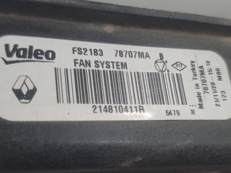 Recambio de electroventilador para renault clio v (b7_) 1.5 blue dci 85 (b7ag) referencia OEM IAM 214810411R  