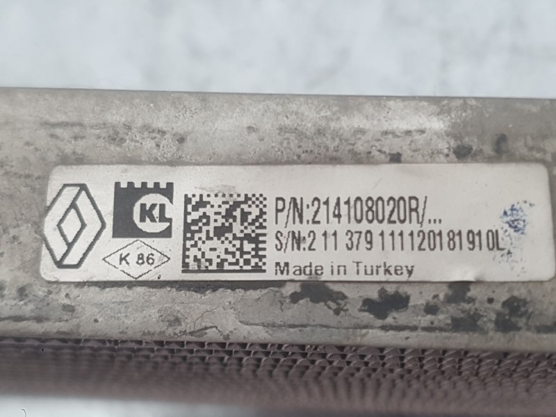 Recambio de radiador agua adicional para renault clio v (b7_) 1.5 blue dci 85 (b7ag) referencia OEM IAM   