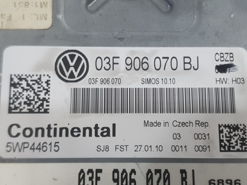 Recambio de centralita motor uce para volkswagen golf vi (5k1) 1.2 tsi referencia OEM IAM f03F906070KK  