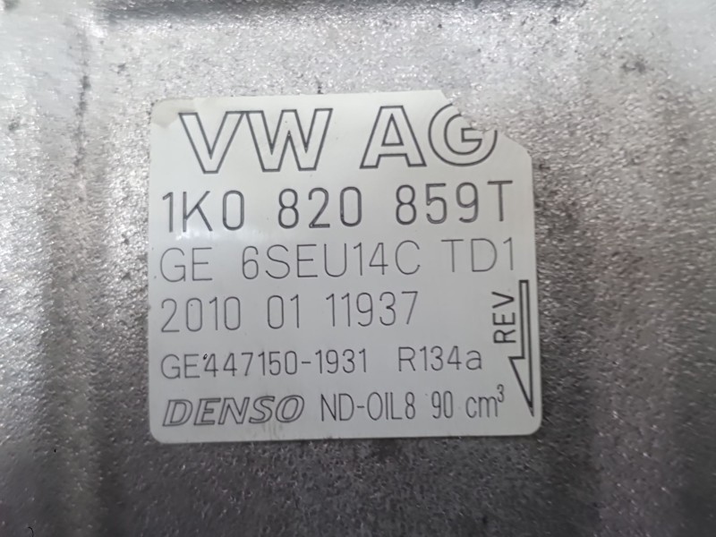 Recambio de compresor aire acondicionado para volkswagen golf vi (5k1) 1.2 tsi referencia OEM IAM 1K0820808F  