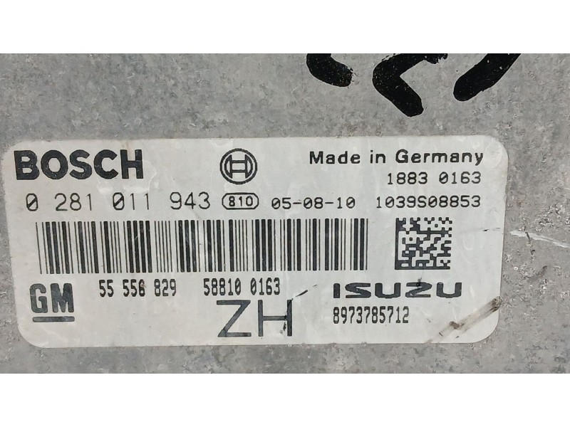 Recambio de centralita motor uce para opel astra h gtc (a04) 1.7 cdti (l08) referencia OEM IAM 12992629  