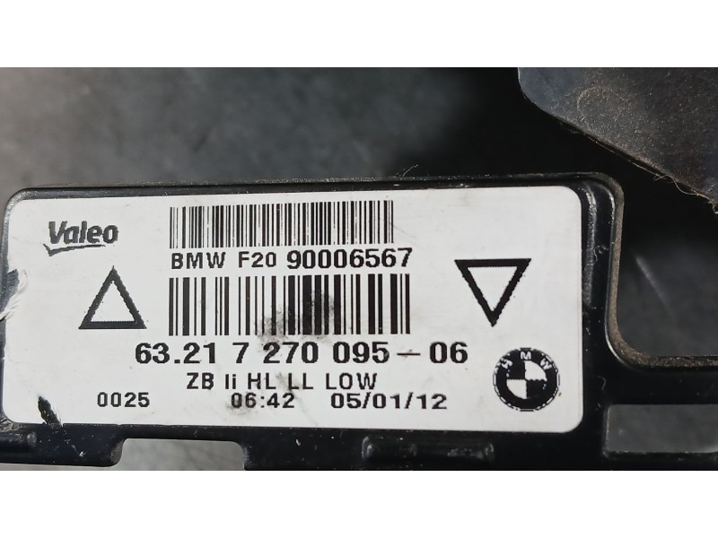 Recambio de piloto trasero izquierdo para bmw 1 (f20) 118 d referencia OEM IAM 63217270095  